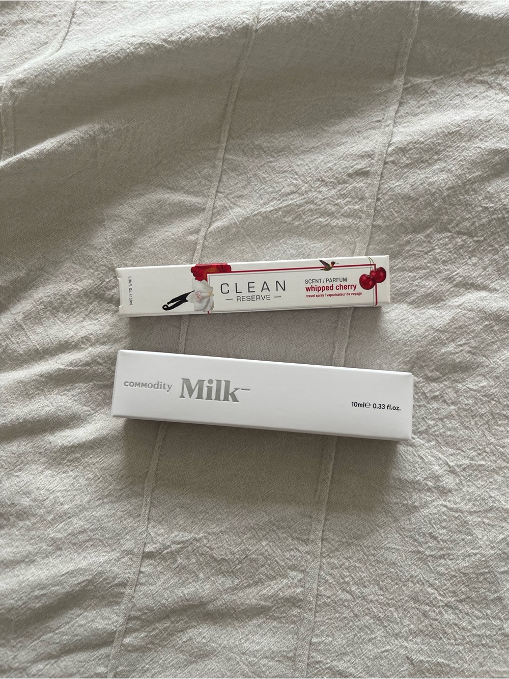 Clean reserve whipped cherry & commodity milk perfumes